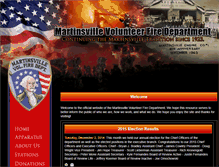 Tablet Screenshot of martinsvillefire.org